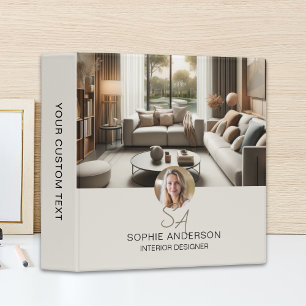 Classeur Monogramme photo QR Professionnel