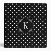 Monogramme Pois noir et blanc