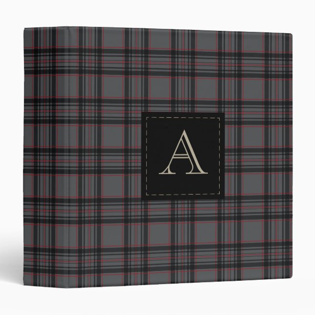 Classeur monogramme professionnel (Devant/Côté)