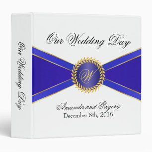 Classeur Monogramme Royal Blue Elegance