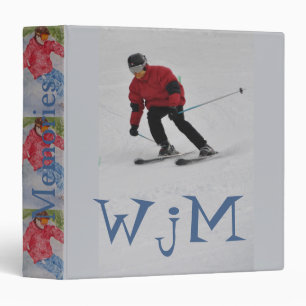CLASSEUR MONOGRAMME SKIER DOWNHILL