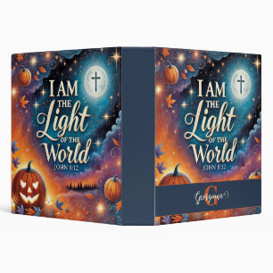 Classeur Monogramme Vibrant Christian Halloween Bible Verse