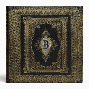Classeur Monogramme victorien d'Evo de vieux livre joli