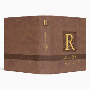 Classeur Monogramme vintage