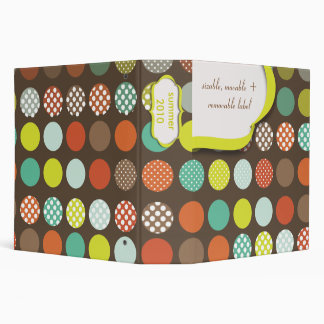 Classeur Monogrammes classeurs, pois/DO-IT-YOURSELF