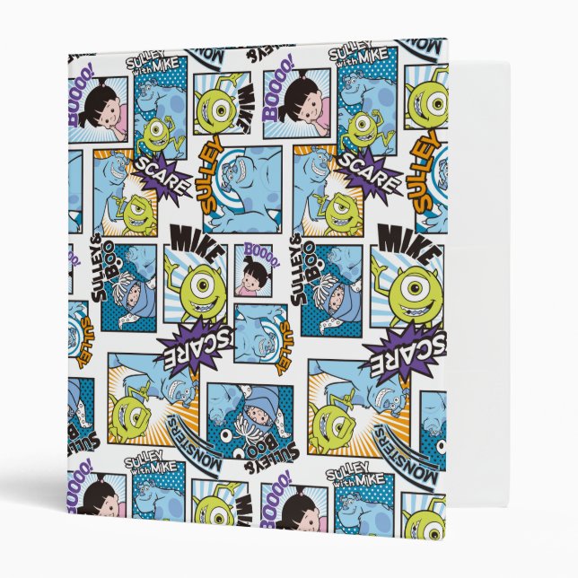 Classeur Monsters, Inc. | Motif de bande dessinée Mania (Devant/intérieur)