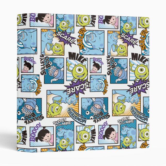 Classeur Monsters, Inc. | Motif de bande dessinée Mania (Devant/Côté)