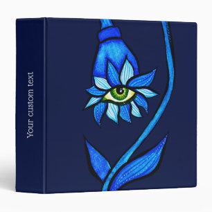 Classeur Monstre à fleur d'oeil bleu éffrayant - Art d'horr