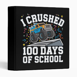 Classeur Monstre de camion 100 jours d'école 100e jour d'éc