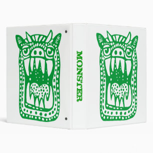 Classeur Monstre d'horreur - Vert herbe