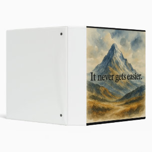 Classeur montagne aquarelle peinture défi majestueux re