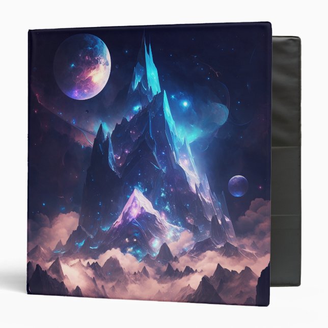 Classeur Montagne De Cristal Imaginaire Paysage (Devant/Intérieur)