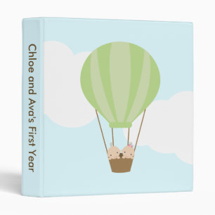 Classeur Montez et partez ! Bébés jumeaux dans un ballon à 