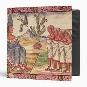 Classeur Montezuma II et ses représentants espagnols