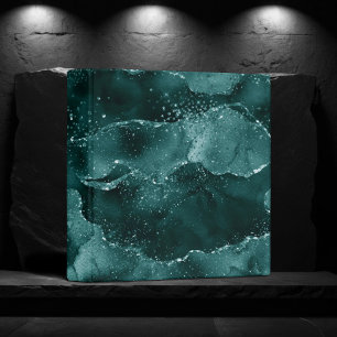 Classeur Moody Agate Turquoise Vert Malachite Riche Joyau