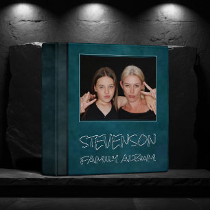 Classeur Moody Velvet Teal   Album Photo Moderne de Famille