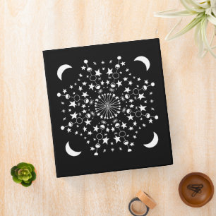 Classeur Moonchild Mandala Stars Moon Child Witchy Art