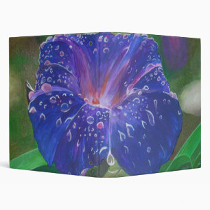 Classeur Morning Glory (Ipomoea Purpurea) Petals et Dew Dr.