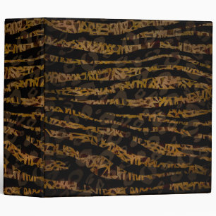Classeur Mosaïque Chic Élégant Safari Glam Imprimé Jungle