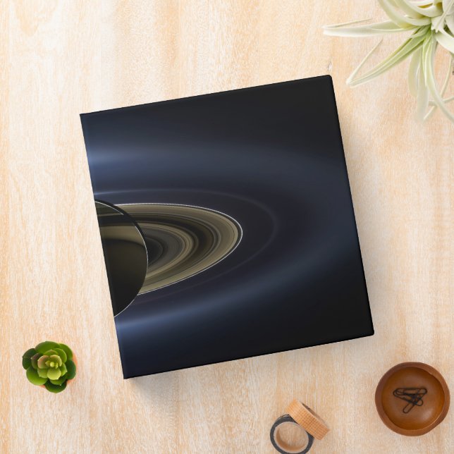 Classeur Mosaïque Du Système Saturne Rétro-Éclairé Par Le S (In Situ)