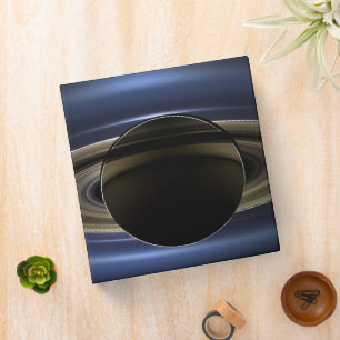 Classeur Mosaïque Du Système Saturne Rétro-Éclairé Par Le S