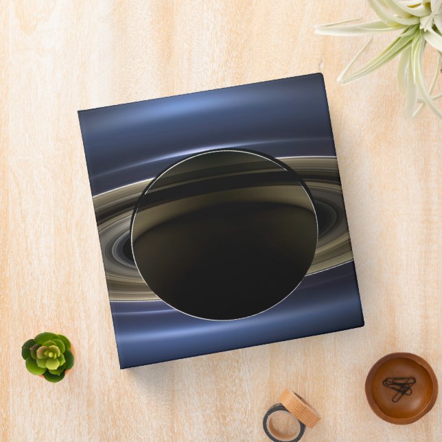 Classeur Mosaïque Du Système Saturne Rétro-Éclairé Par Le S (In Situ)