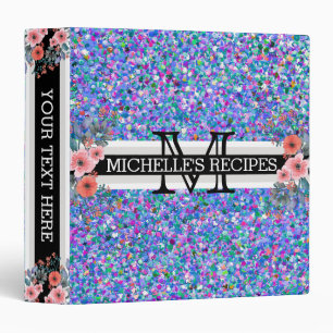 Classeur Mosaïque multicolore Moderne Parties scintillant G
