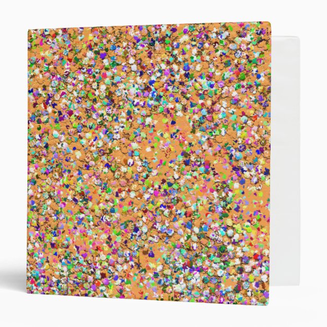 Classeur Mosaïque multicolore Parties scintillant moderne G (Devant/Intérieur)