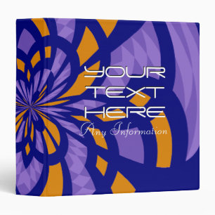 Classeur Mosaïque violette et jaune Art Abstrait