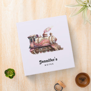 Classeur Moteur de train rose Style Steampunk Vintage