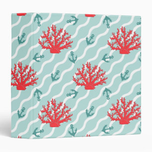Classeur Motif 1 de corail rouge
