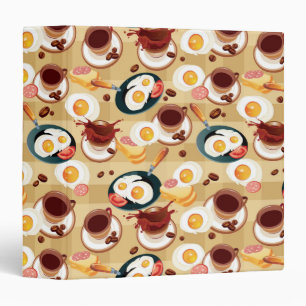 Classeur Motif 3 de petit déjeuner