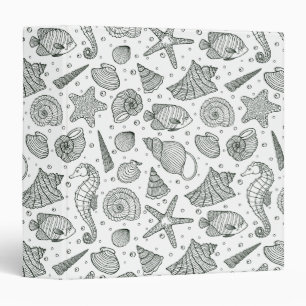 Classeur Motif 3 d'habitants d'océan