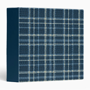 Classeur Motif à carreaux pointillés. Gris-bleu.