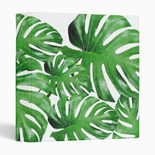 Classeur Motif à feuilles de Monstera tropicales à l'aquare