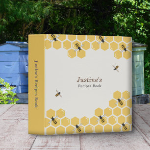 Classeur Motif abeilles et peigne de miel