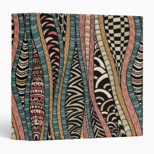 Classeur Motif abstrait dans le style ethnique