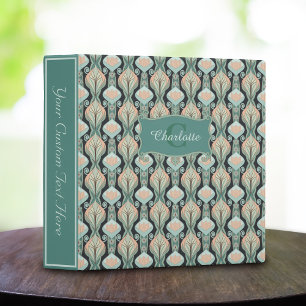 Classeur Motif Abstrait de monographie Vintage moderne