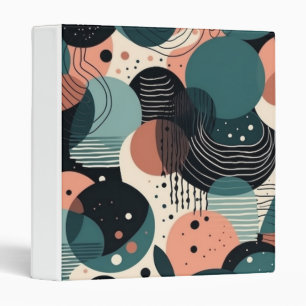 Classeur Motif Abstrait sans fil minimal - géométrique (8)