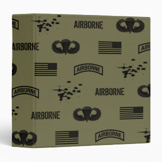 Classeur Motif aéroporté (vert)