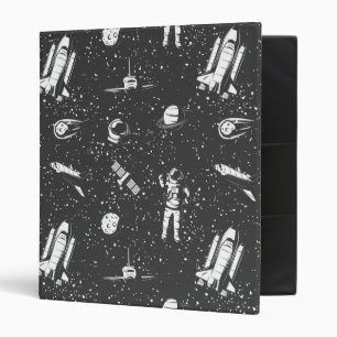 Classeur Motif aérospatial astronaute