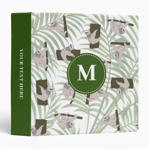 Classeur Motif animal mignon en forêt sauvage Monogramme
