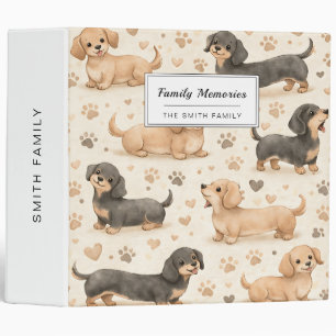 Classeur Motif aquarelle de chiot adorable (1)