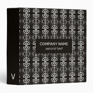 Classeur Motif Art déco blanc