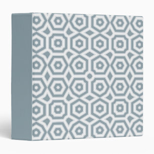 Classeur motif art déco gris blanc