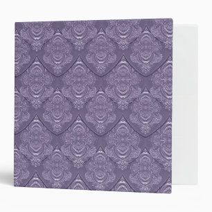 Classeur Motif Art Nouveau de plume en violet