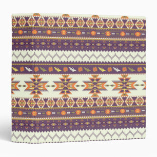 Classeur Motif aztèque coloré