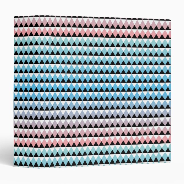 Classeur Motif aztèque tribal d'Ombre (Devant/Côté)