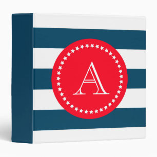Classeur Motif bleu et blanc