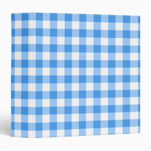 Classeur Motif bleu et blanc de contrôle de guingan